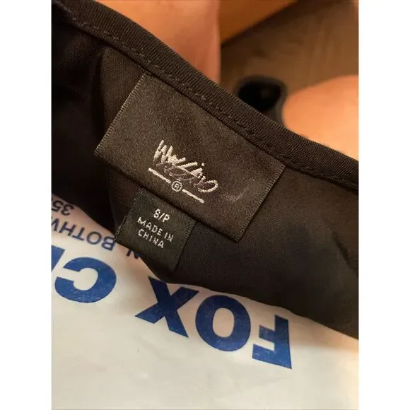 Mossimo Black Dress~Sequined Cap Sleeves S/P - Picture 4 of 5